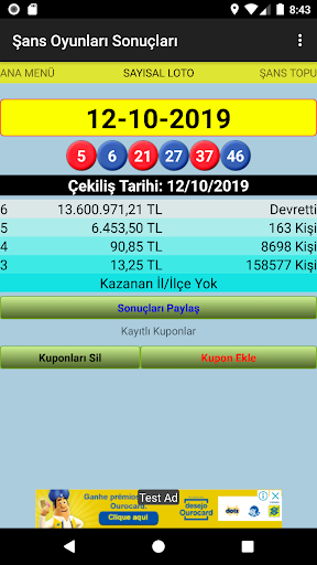 Şans Oyunları & Loto Sonuçları ekran görüntüsü