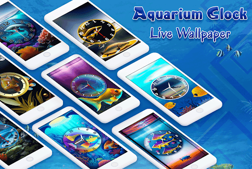 Aquarium Clock Live Wallpaper ekran görüntüsü
