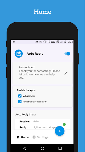 Auto Reply ekran görüntüsü