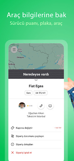 Taksicim ekran görüntüsü