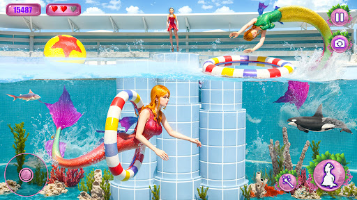Princess Mermaid Life Sim 3D ekran görüntüsü
