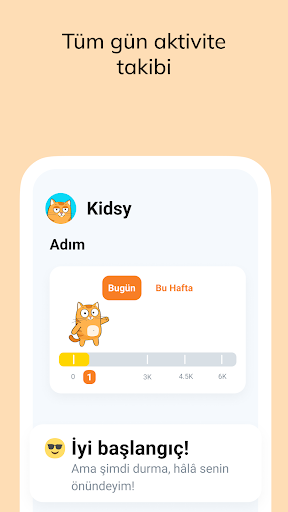 Kidsy: GPS telefon takip ekran görüntüsü