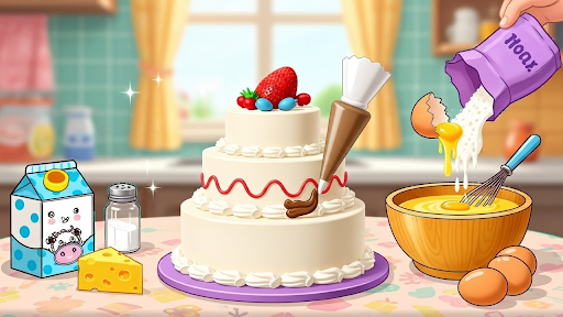 Cakes Maker -Kids Cooking Game ekran görüntüsü