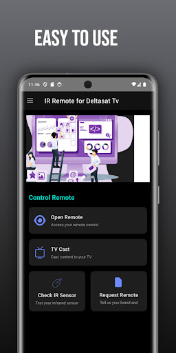 Remote for Deltasat tv ekran görüntüsü