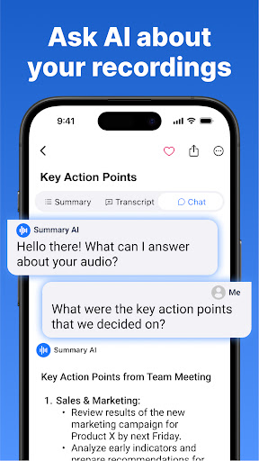 Summary - AI Note Taker ekran görüntüsü