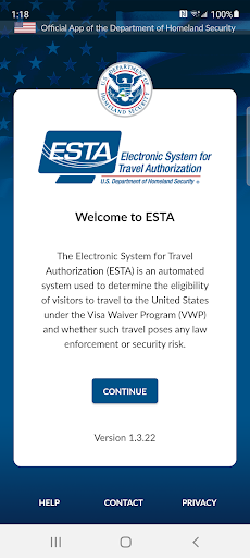 ESTA Mobile ekran görüntüsü