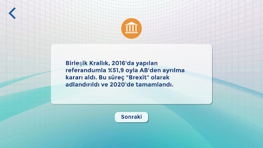 Bilgi Antrenmanı. Yarışma ekran görüntüsü