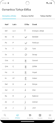 Osmanlıca Öğreten Sözlük ekran görüntüsü