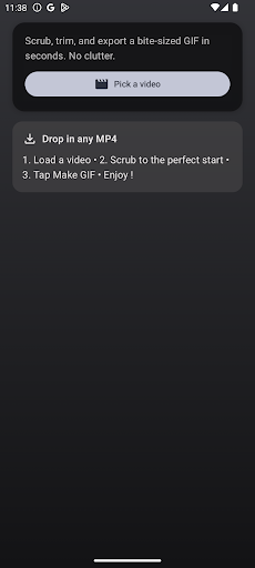 Vid2Gif - Convert vids to GIF ekran görüntüsü