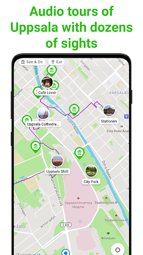 Uppsala Tour Guide:SmartGuide ekran görüntüsü