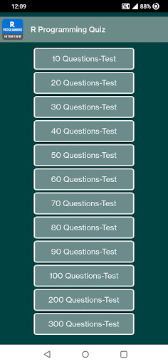 R Programming Quiz ekran görüntüsü