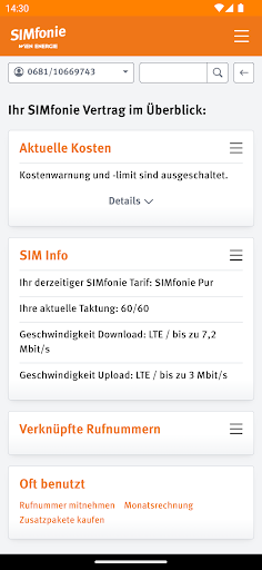 SIMfonie ekran görüntüsü