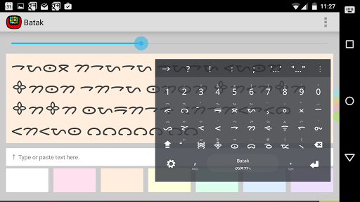 Batak Keyboard plugin ekran görüntüsü