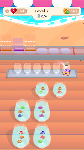 Fish in the bowl - sort puzzle ekran görüntüsü