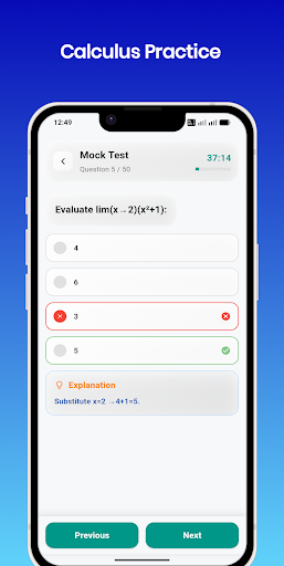 Calculus Practice ekran görüntüsü