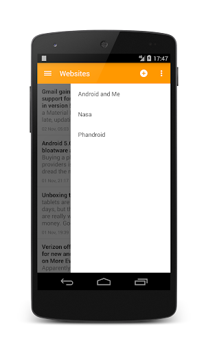 Lite RSS ekran görüntüsü
