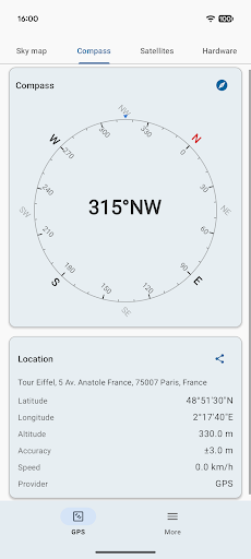 Nuyo GPS Status & Compass ekran görüntüsü