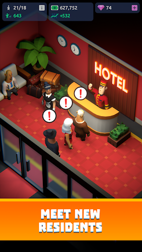 Idle Hotel Tycoon Empire ekran görüntüsü
