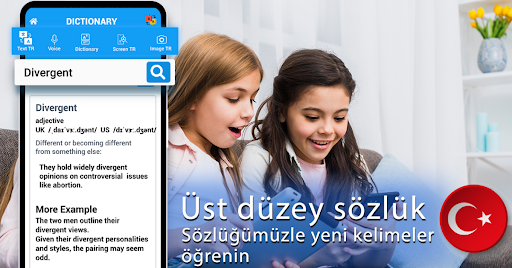 Tüm Diller Tercüman, Çeviri ekran görüntüsü