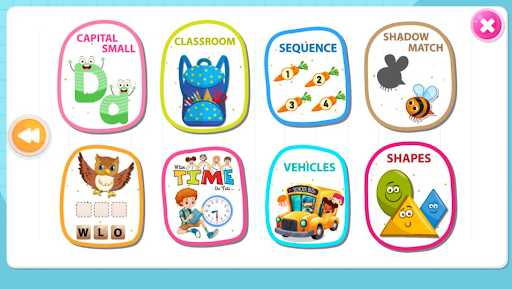 Quiz game for preprimary kids ekran görüntüsü
