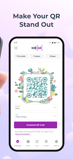 ME-QR: QR Kod Oluşturucu ekran görüntüsü