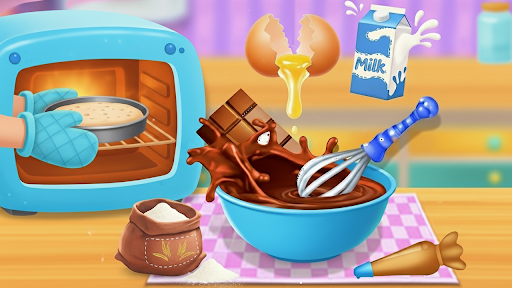 Sweet Doll Cakes Chef Kid Game ekran görüntüsü