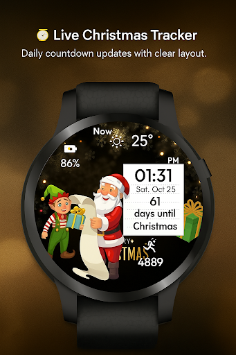 Christmas Dashboard WatchFace ekran görüntüsü