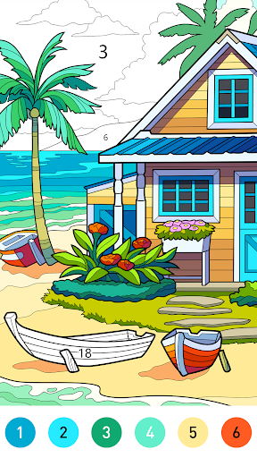 Dream Home Coloring book ekran görüntüsü