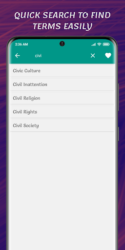 Sociology Dictionary ekran görüntüsü