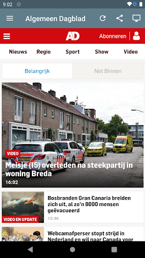Nederland Kranten ekran görüntüsü