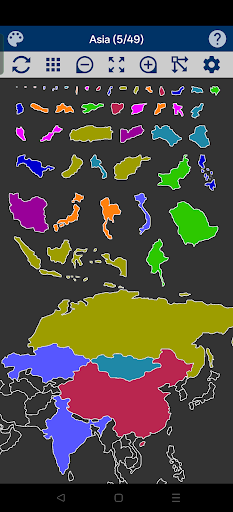 Asia Map Puzzle ekran görüntüsü