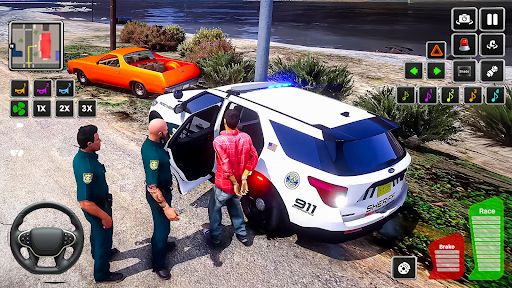 Highway Police Car Patrol Game ekran görüntüsü