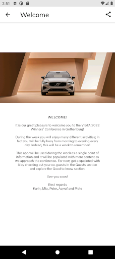 Volvo Event ekran görüntüsü