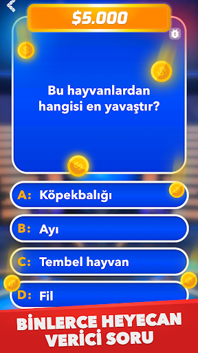 Milyoner - Türkçe Test Oyunu ekran görüntüsü