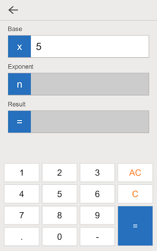 Exponent Calculator ekran görüntüsü