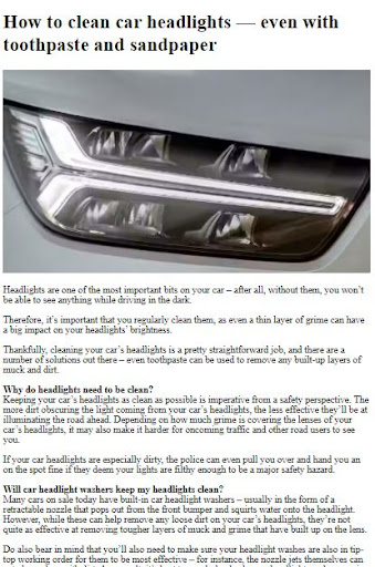 How to Clean Car Headlight ekran görüntüsü