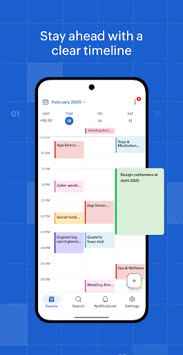 Zoho Calendar ekran görüntüsü