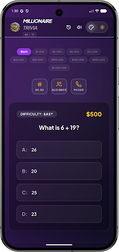Millionaire Trivia Pro Offline ekran görüntüsü