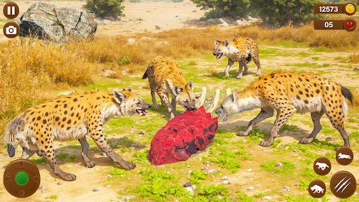Wild Hyena Family Life Sim ekran görüntüsü