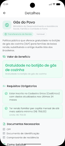 Benefícios Sociais - Consulta ekran görüntüsü