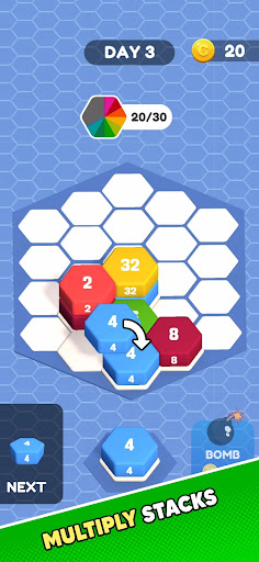 Hexa Sort: 2048 Challenge ekran görüntüsü