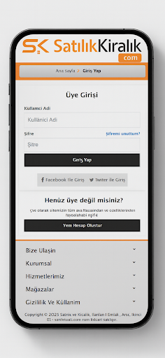 Satılık Kiralık ekran görüntüsü