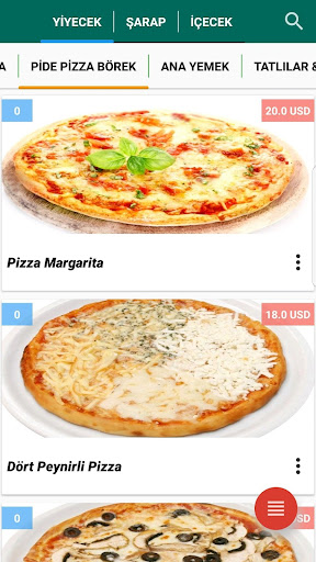 DigyBares E-Menu ekran görüntüsü