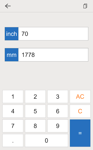 inch mm converter pro ekran görüntüsü