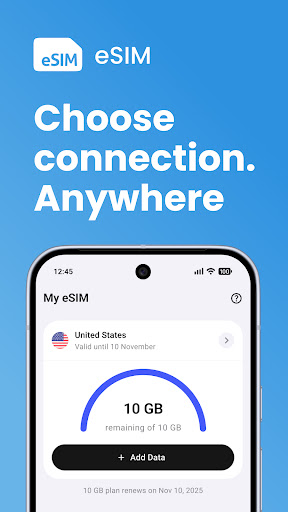 eSim Prepaid Mobile Travel App ekran görüntüsü