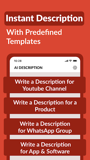 AI Description Generator ekran görüntüsü