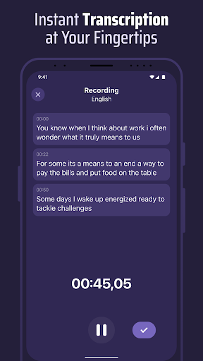 Voice & Transcribe - QuickVox ekran görüntüsü