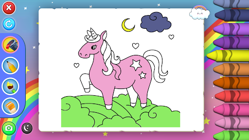 Sevimli Unicorn Boyama ekran görüntüsü