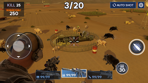 Heli Hog Hunt - Sniper Game ekran görüntüsü