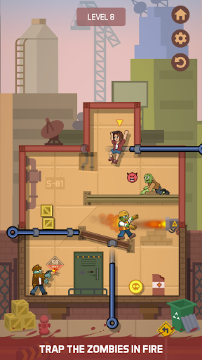 Zombie Escape: Pull the Pins! ekran görüntüsü